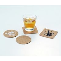 アズワン プリントコルクコースター スクエア 200個 64-4007-25 1箱(200個)（直送品）