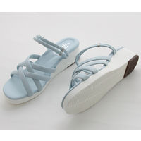 ティティメディカル マルチストラップ2WAYサンダル サックス S(21.5~22.0cm) 17009 1足 62-9235-82（直送品）