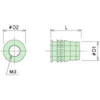 廣杉計器 黄銅 ウルトラサートII HUD-23002 1セット(50個)（直送品）