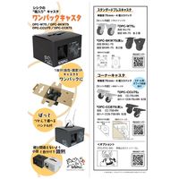 シシクSISIKUアドクライス ワンパックキャスタ OPCーBKW75 1セット（直送品）