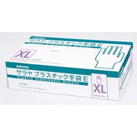 サラヤ（SARAYA） サラヤ プラスチック手袋E（粉なし/XL） 1ケース（100枚入×10箱） 53517  マツヨシカタログ（直送品）