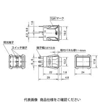 IDEC 角胴 MAシリーズ 照光押ボタンスイッチ よこ列・長角形 単色全面照光 赤 MA3LーM2311R 1個（直送品）