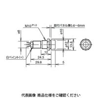 IDEC φ10 UPシリーズ LED式小形表示灯 フード形 乳白 UP1ー1219W 1セット(6個)（直送品）