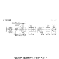 IDEC φ12 A2シリーズ 押ボタンスイッチ 長角形 アンバー AB2HーA2LA 1セット(2個)（直送品）