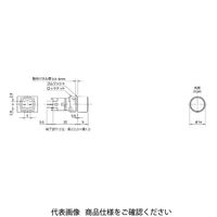 IDEC φ12 A2シリーズ 押ボタンスイッチ 正角形 黄 AB2QーM2LY 1セット(2個)（直送品）