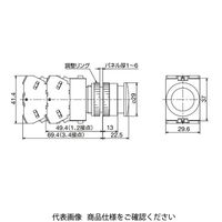 IDEC φ22 TWシリーズ 押ボタンスイッチ 中形 黒 ABW310B 1セット(3個)（直送品）