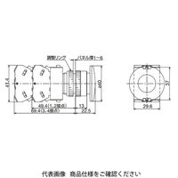 IDEC φ22 TWシリーズ 押ボタンスイッチ 大形 青 ABW411S 1セット(2個)（直送品）