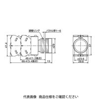 IDEC φ22 TWシリーズ 押ボタンスイッチ 平形 青 AOW122S 1個（直送品）