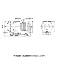IDEC φ22 TWシリーズ 押ボタンスイッチ 大形 黄 AOW422Y 1個（直送品）