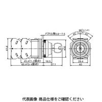 IDEC φ30 TWNDシリーズ 亜鉛ダイカスト製 セレクタスイッチ 鍵操作形 2ノッチ ASD2K11NーNO9 1個（直送品）
