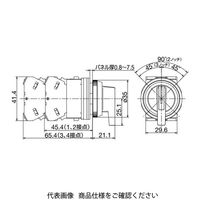 IDEC φ30 シリーズ セレクタスイッチ レバー形ハンドル 2ノッチ ASN21L10N 1セット(2個)（直送品）