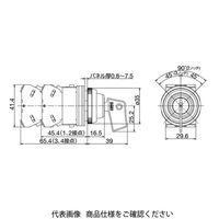 IDEC φ30 TWNシリーズ セレクタスイッチ 鍵操作形 2ノッチ ASN2K2RNー118ーNO24401 1個（直送品）