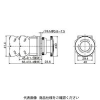 IDEC φ30 TWNDシリーズ 亜鉛ダイカスト製 押ボタンスイッチ 大形プッシュロックターンリセット形 黄 AVD310NY 1個（直送品）