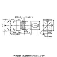 IDEC φ22 TWシリーズ 押ボタンスイッチ 中形プッシュロック鍵リセット 赤 AXW301R 1個（直送品）
