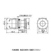 IDEC φ30 TWNDシリーズ 亜鉛ダイカスト製 押ボタンスイッチ 大形プッシュプル形 赤 AYD3101NR 1個（直送品）