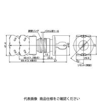 IDEC φ22 TWシリーズ 押ボタンスイッチ 大形プッシュロック鍵リセット 赤 AXW410R 1個（直送品）