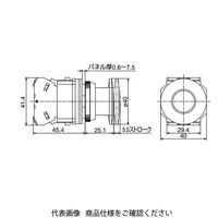 IDEC φ30 TWNDシリーズ 亜鉛ダイカスト製 押ボタンスイッチ 大形プル形 黄 AZD320NY 1個（直送品）