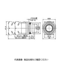 IDEC 押ボタンスイッチ(亜鉛ダイカスト製) 突形フルガード付 黄 ABFD221NY 1個（直送品）