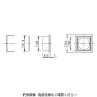 IDEC フラッシュベゼル 正角形用 LA9ZーS71B 1セット(8個)（直送品）