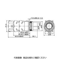 IDEC φ30 TWNシリーズ 照光押ボタンスイッチ 突形半ガード付 アンバー ALGN22220DNA 1個（直送品）