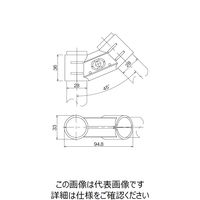 TMEHジャパン TMEHメタルジョイントセット(ブラック) GA-45S-BK 1セット（直送品）