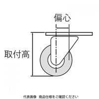TMEHジャパン TMEH プレートタイプキャスター P504R-2 1個（直送品）
