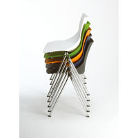 チェラントラ（Cerantra） コスカ Koska スタッキングチェア ミーティングチェア グレー KOS-GRY 1セット(2脚入)（取寄品）