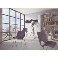 チェラントラ（Cerantra） ストライク スタッキングチェア ホワイト ST-WH 1セット(2脚入)（取寄品）