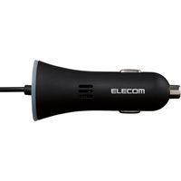 エレコム カーチャージャー/Lightning/PD準拠/ストレートタイプ/1.5m/18W/インジケーター付/ブラック MPA-CCLPD01BK 1個