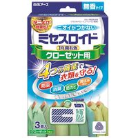 ミセスロイド　クローゼット用　2箱（3個入×2）　1年防虫　白元アース