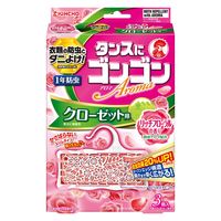 ゴンゴンアロマ　クローゼットＮ　リッチフローラル 衣類用 防虫剤 ダニよけ 1セット（3個入×2箱） KINCHO キンチョー