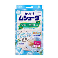 かおりムシューダ1年間有効 クローゼット用 マイルドソープ 2箱（3個入×2）