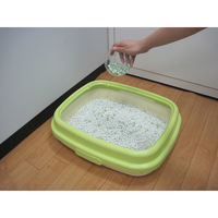 猫トイレまくだけ　香り広がる消臭ビーズ　さわやかなナチュラルガーデンの香り　450ml　ユニ・チャーム