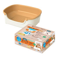 ニャンとも 清潔トイレ 子ねこ用セット アイボリー＆オレンジ