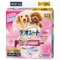 ペットシーツ デオシート フローラル レギュラー ジャンボパック 128枚入 4袋 ユニ・チャーム