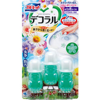 ブルーレットデコラル トイレ芳香洗浄剤 爽やかな森と花 3個（9本入） 小林製薬