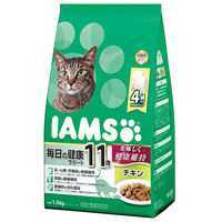 アイムス キャットフード 11歳以上用 毎日の健康サポート チキン 1.5kg（375g×小分け4袋）3袋 マース