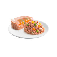 シーザー 14歳からの絹ささみ 野菜・玄米入り 4個 ドッグフード ウェット トレイ