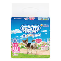 マナーウェア 女の子用 SSSサイズ 超小型犬用 42枚 12袋 ペット用 ユニ・チャーム
