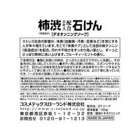 柿渋エキス配合石けん　デオタンニングソープ　フルーティーミント　100g　1個　コスメテックスローランド