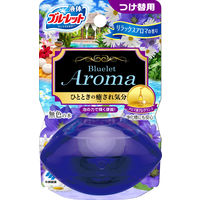 液体ブルーレットおくだけ トイレタンク芳香洗浄剤 つけ替え用 リラックスアロマの香り 70ml 1セット（3個） 小林製薬