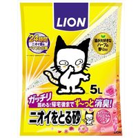猫砂 ニオイをとる砂フローラルソープ 国産 5L 4袋 ライオンペット