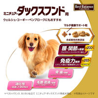 ベストバランス ドッグフード カリカリ仕立て 13歳以上 ミニチュアダックスフンド用 1.8kg（450g×4袋入）国産 1袋 ユニ・チャーム