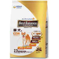 ベストバランス ドッグフード カリカリ仕立て 10歳以上 柴犬 2.7kg（450g×6袋入）国産 3袋 ユニ・チャーム