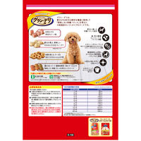 グランデリ ふっくら仕立て 13歳以上 ささみ・ビーフ・野菜 小魚・チーズ・角切りビーフ粒入 1.6kg  国産 ドッグフード 3袋