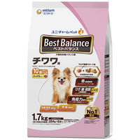 ベストバランス ドッグフード ふっくら仕立て 10歳以上 チワワ用 1.7kg（284g×6袋入）国産 3袋 ユニ・チャーム