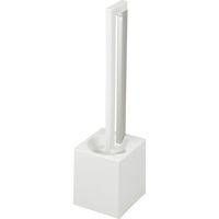 KAKU トイレブラシ ケース付き ホワイト 1個 レック（直送品）