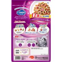 コンボ キャットフード 11歳以上 毛玉対応 かつお味・かつおチップ・かつお節 国産 600g（120g×5袋）1袋