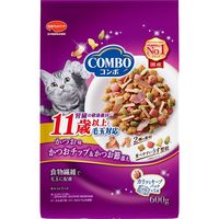 コンボ キャットフード 11歳以上 毛玉対応 かつお味・かつおチップ・かつお節 国産 600g（120g×5袋）3袋