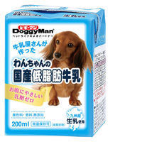 わんちゃんの国産低脂肪牛乳 犬用 200ml 10個 ドギーマン おやつ ミルク